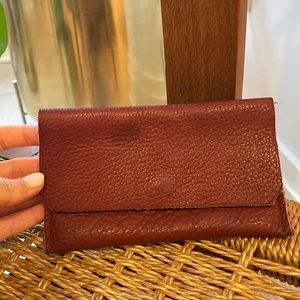 Burgandy Washed Leather Wallet